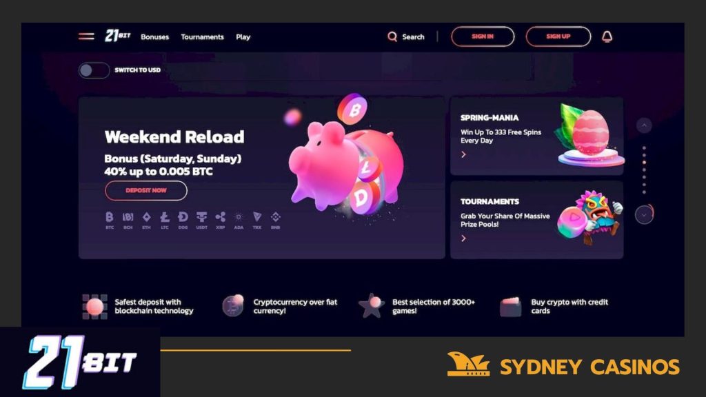 Other Benefits of 21Bit for Australian Players